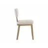 Sunpan Rickett Dining Chair - Weathered Oak - Dove Cream Side - Sunpan Rickett Dining Chair - Weathered Oak - Dove Cream Side