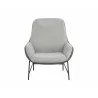 Sunpan Lucier Lounge Chair Belfast Heather Grey / Bravo Ash - Front Angle - Sunpan Lucier Lounge Chair Belfast Heather Grey / Bravo Ash - Front Angle