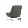 Sunpan Lucier Lounge Chair Belfast Heather Grey / Bravo Ash - Back Side Angle - Sunpan Lucier Lounge Chair Belfast Heather Grey / Bravo Ash - Back Side Angle