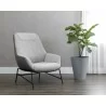 Sunpan Lucier Lounge Chair Belfast Heather Grey / Bravo Ash - Lifestyle - Sunpan Lucier Lounge Chair Belfast Heather Grey / Bravo Ash - Lifestyle