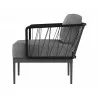Sunpan Catania Armchair In Dark Grey And Copacabana Grey - Side - Sunpan Catania Armchair In Dark Grey And Copacabana Grey - Side