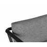 Sunpan Catania Armchair In Dark Grey And Copacabana Grey - Seat Back Close-up - Sunpan Catania Armchair In Dark Grey And Copacabana Grey - Seat Back Close-up