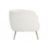 Amara Lounge Chair in Copenhagen White - Side