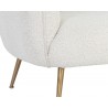Amara Lounge Chair in Copenhagen White - Leg Detail