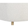 Amara Lounge Chair in Copenhagen White - Leg Close-up