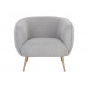 Amara Lounge Chair in Soho Grey - Front