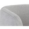 Amara Lounge Chair in Soho Grey - Arm Detail