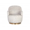 Sunpan Casey Swivel Lounge Chair In Nono Cream - Front