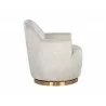 Sunpan Casey Swivel Lounge Chair In Nono Cream - Side - Sunpan Casey Swivel Lounge Chair In Nono Cream - Side