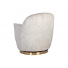 Sunpan Casey Swivel Lounge Chair In Nono Cream - Back Angle