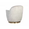 Sunpan Casey Swivel Lounge Chair In Nono Cream - Back Angle - Sunpan Casey Swivel Lounge Chair In Nono Cream - Back Angle