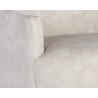 Sunpan Casey Swivel Lounge Chair In Nono Cream - Seat Close-up