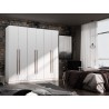 Manhattan Comfort Gramercy Modern Freestanding Wardrobe Armoire Closet in White