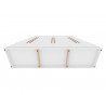 Manhattan Comfort Gramercy Modern Freestanding Wardrobe Armoire Closet in White Bottom