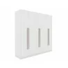 Manhattan Comfort Gramercy Modern Freestanding Wardrobe Armoire Closet in White Side - Manhattan Comfort Gramercy Modern Freestanding Wardrobe Armoire Closet in White Side