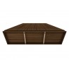 Manhattan Comfort Gramercy Modern Freestanding Wardrobe Armoire Closet in Brown Bottom