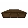 Manhattan Comfort Gramercy Modern Freestanding Wardrobe Armoire Closet in Brown Bottom - Manhattan Comfort Gramercy Modern Freestanding Wardrobe Armoire Closet in Brown Bottom