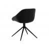 Sunpan Mccoy Swivel Dining Chair Back November Grey / Nightfall Black