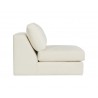 Sunpan Cascade Swivel Armless Chair in Liv Pearl - Side