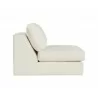 Sunpan Cascade Swivel Armless Chair in Liv Pearl - Side - Sunpan Cascade Swivel Armless Chair in Liv Pearl - Side