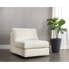 Sunpan Cascade Swivel Armless Chair in Liv Pearl - Lifestyle