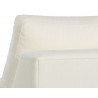 Sunpan Cascade Swivel Armless Chair in Liv Pearl - Seat Back View