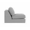 Sunpan Cascade Swivel Armless Chair in Liv Dove - Side - Sunpan Cascade Swivel Armless Chair in Liv Dove - Side