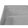 Sunpan Cascade Swivel Armless Chair in Liv Dove - Seat Back Close-up