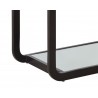 Sunpan Ambretta Bookcase - Large in Black / Smoke Grey - Frame Detail
