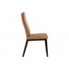 Cashel Dining Chair In Linea Wood Leather - Side