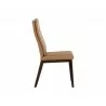Cashel Dining Chair In Linea Wood Leather - Side - Cashel Dining Chair In Linea Wood Leather - Side