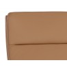 Cashel Dining Chair In Linea Wood Leather - Seat Back Close-up