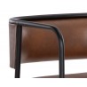 Sunpan Brenan Counter Stool in Bravo Cognac - Seat back Detail