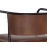 Sunpan Brenan Counter Stool in Bravo Cognac - Back Detail