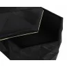 Sunpan Ashanti Storage Ottoman in Gold and Black - Lid Opened - Sunpan Ashanti Storage Ottoman in Gold and Black - Lid Opened