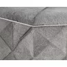 Sunpan Ashanti Storage Ottoman in Silver and Grey - Cover Detail - Sunpan Ashanti Storage Ottoman in Silver and Grey - Cover Detail