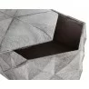 Sunpan Ashanti Storage Ottoman in Silver and Grey - Top Lid Opened - Sunpan Ashanti Storage Ottoman in Silver and Grey - Top Lid Opened
