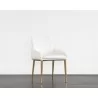 Sunpan Carlo Dining Armchair In Gold And Dillon Snow - Lifestyle - Sunpan Carlo Dining Armchair In Gold And Dillon Snow - Lifestyle