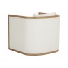 Sunpan Chloe Lounge Chair in Natural And Heather Ivory Tweed - Back Angle