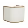 Sunpan Chloe Lounge Chair in Natural And Heather Ivory Tweed - Back Angle - Sunpan Chloe Lounge Chair in Natural And Heather Ivory Tweed - Back Angle