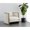 Sunpan Chloe Lounge Chair in Natural And Heather Ivory Tweed - Lifestyle - Sunpan Chloe Lounge Chair in Natural And Heather Ivory Tweed - Lifestyle