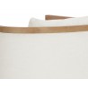 Sunpan Chloe Lounge Chair in Natural And Heather Ivory Tweed - Seat Back Close-up