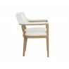 Sunpan Brylea Dining Armchair - Natural - Heather Ivory Tweed - Side - Sunpan Brylea Dining Armchair - Natural - Heather Ivory Tweed - Side