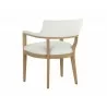 Sunpan Brylea Dining Armchair - Natural - Heather Ivory Tweed - Back Angle - Sunpan Brylea Dining Armchair - Natural - Heather Ivory Tweed - Back Angle