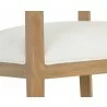 Sunpan Brylea Dining Armchair - Natural - Heather Ivory Tweed - Seat Close-up - Sunpan Brylea Dining Armchair - Natural - Heather Ivory Tweed - Seat Close-up