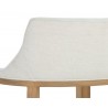 Sunpan Brylea Dining Armchair - Natural - Heather Ivory Tweed - Seat Back Angle