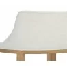 Sunpan Brylea Dining Armchair - Natural - Heather Ivory Tweed - Seat Back Angle - Sunpan Brylea Dining Armchair - Natural - Heather Ivory Tweed - Seat Back Angle