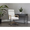 Sunpan Collin Office Chair In Natural And Heather Ivory Tweed - Lifestyle