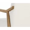 Sunpan Collin Office Chair In Natural And Heather Ivory Tweed - Seat Back Close-up - Sunpan Collin Office Chair In Natural And Heather Ivory Tweed - Seat Back Close-up