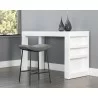 Sunpan Buca Backless Counter Stool in Belfast Koala Grey - Lifestyle - Sunpan Buca Backless Counter Stool in Belfast Koala Grey - Lifestyle
